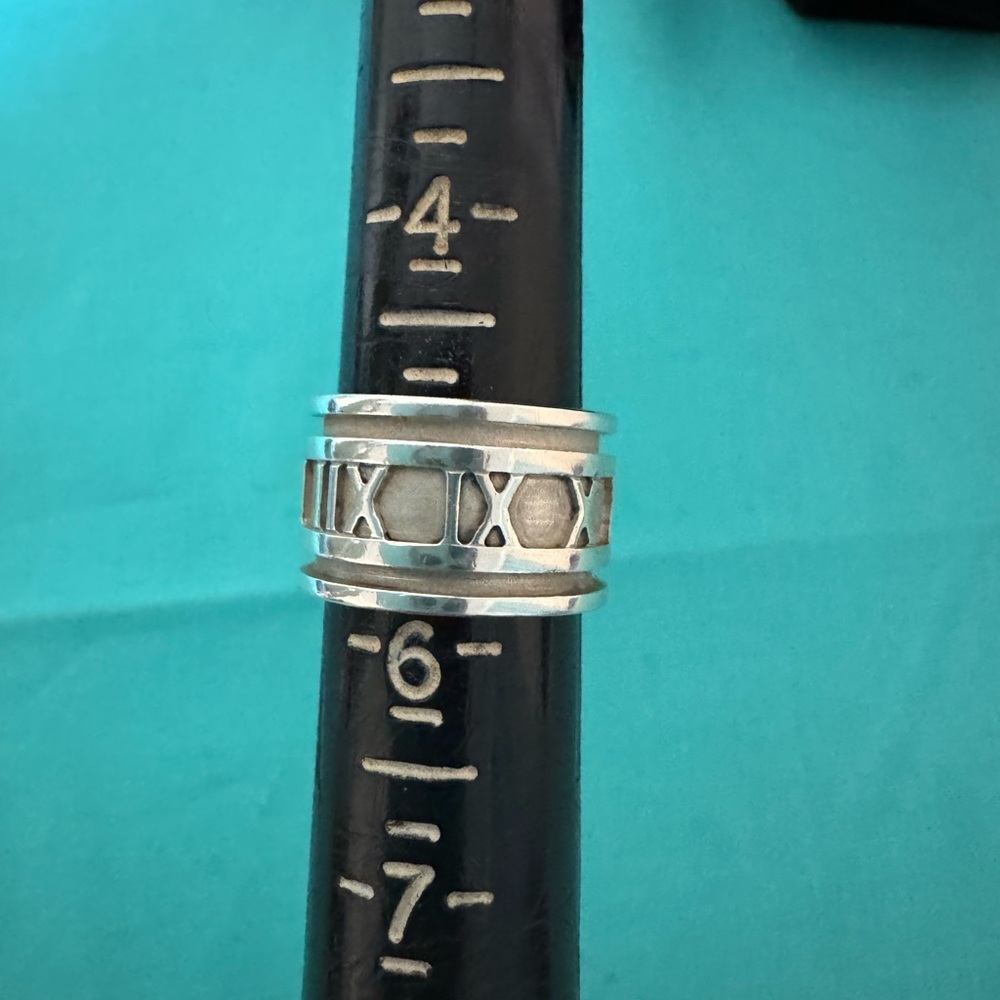 Tiffany & Co. .925 Sterling Silver Roman Numeral Band
